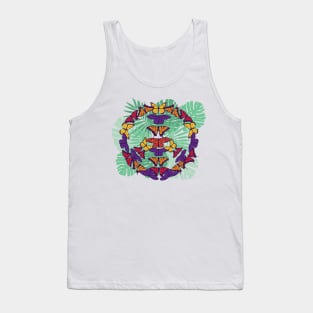 Butterfly design awesome peace slogan Tank Top